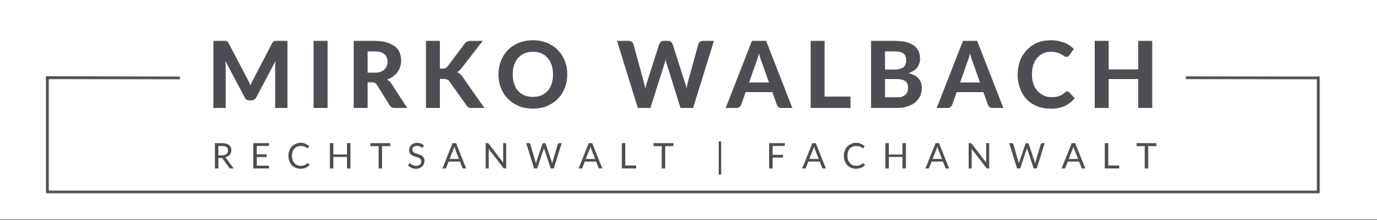 Rechtsanwalt Mirko Walbach